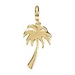 14K Yellow Gold Tiny Palm Tree Charm