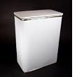 Budget Series Jumbo Vinyl Hamper White Gold Trim