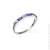 STUDIO 925: *STABILE CZ BAGUETTE STACKING RING*