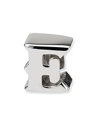 Reflections (tm) Sterling Silver Letter E Bead / Charm