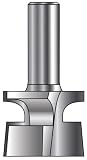 Door Lip Router Bit with Radius and Angled Rabbet