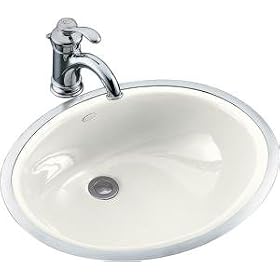 KOHLER K-2257-0 Caxton Tile-In and Metal Frame Lavatory, White