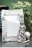Pewter Modern Lady Frame