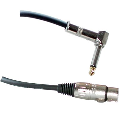 Adc2027 3ft. Xlr Female Metal Connector to 1/4