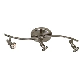 Shuttle - 3 Light Track Spot Mini Pendant Lighting Fixture - Brushed Nickel - B4687 by Artcraft