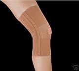 Dual Support Stay Compression Knee Brace With Open Patella (Beige)