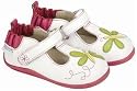Robeez Tredz Dragonfly T-Strap - White Lightweight Flex Sole Outdoor Shoes ( US size: 4 / 9-12 months / EU Size 19/ UK/AUS 3.5) * 09 Newest Collection -- NEW IMPROVED FIT!! *
