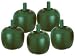 Set of Five Green Bell Peppers