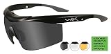 Wiley-X CHTAL2RX TALON Smoke Grey - Clear - Light Rust/Matte Black w/RX Ins