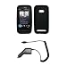 Premium Black Soft Silicone Gel Skin Cover Case + Rapid Car Charger for HTC Imagio
