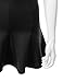 Doublju Women Colorful Flared and Gored Skirt with Pleat