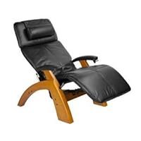 The Human Touch Power Electric Recline Perfect Chair Recliner - Silhouette PC75 / PC-075 Maple Recline Wood Base - Interactive Health Zero Anti Gravity Chair