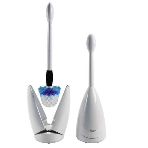 OXO Good Grips Toilet Brush and Canister, White