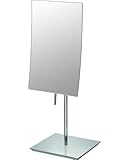 IMAGE OF Mirror Image 82243 Minimalist Rectangular Vanity Mirror with Chrome Frame, 8-Inch by 5-Inch