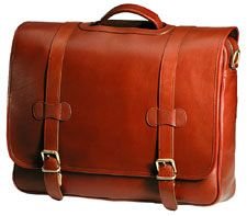 Bridle Cognac Clava Bridle Executive Porthole Flap Briefcase