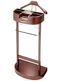 Dark Walnut Valet Stand-Lidded Top- Power Cord Access