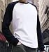 Long Sleeve Raglan Baseball Tee Shirt