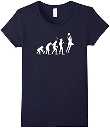 Women's Evolve to Netball Evolution Funny T-Shirt XL Navy