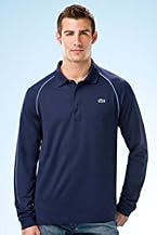 Long Sleeve Vintage Pima Jersey Polo With Piping