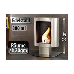 Carlo Milano Deko-Kaminofen Bio-Ethanol aus Edelstahl f�r Wand & Boden