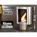 Carlo Milano Deko-Kaminofen Bio-Ethanol aus Edelstahl f�r Wand & Boden