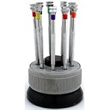 Watch Repair Screw Driver Set (9 pcs.) with Revolving Stand/Case