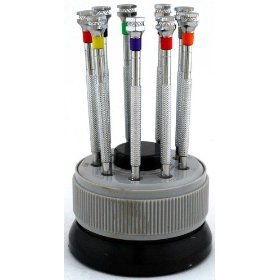Watch Repair Screw Driver Set (9 pcs.) with Revolving Stand/Case