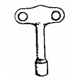 Jones Stephens Corp. L75-019 Gas Valve Key