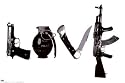 Steez (Love, Weapons) Art Poster Print - 24x36 Poster Print by Steez , 36x24 Artists Poster Print by Steez , 36x24