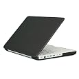 Speck Products MB13PU-SAT-BK-V2 See Thru Satin, Soft Touch Hard Shell Case, for 13-inch MacBook Polycarbonate Unibody, Black