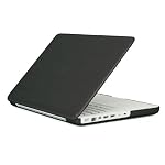 Speck Products MB13PU-SAT-BK-V2 See Thru Satin, Soft Touch Hard Shell Case, for 13-inch MacBook Polycarbonate Unibody, Black