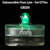 Green Submersible FloraLytes Set Of 10 31qTVIq0PSL. SL160 Green Submersible FloraLytes Set Of 10