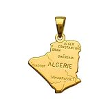 1001 Bijoux - Pendentif carte alg�rie
