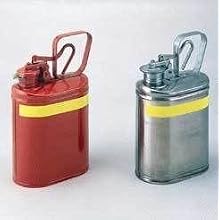Eagle 1401 Laboratory Safety Can, Coated Metal, 6" Width x 13" Height x 8" Depth, 1 Gallon Capacity, Red