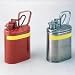 Eagle 1401 Laboratory Safety Can, Coated Metal, 6" Width x 13" Height x 8" Depth, 1 Gallon Capacity, Red