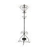 Metal coat hat & umbrella stand antique brass wrought iron effect shabby chic