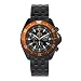 H3 BS1 Chrono, Black w/Date, Blue, Orange Bezel, Black Stain
