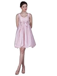 Taffeta Scoop Neck  Empire   Waistline Bubble Dress Evening Dress/Homecoming Dress/Bridesmaid Dress/Prom Dress/Party Dress  With a Bow(s)