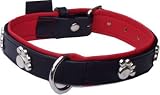 Outdoor Living : Dog Collar Black Leather 40cm