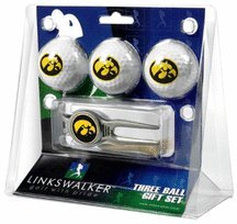 Iowa Hawkeyes 3 Ball Golf Gift Pack With Kool Tool