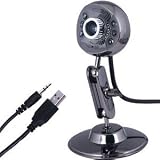 Daffodil UCM415 Webcam USB - Webcam de 5 MegaPixel, Microphone int�gr�, pour l'appel vid�o Voip et compatible Skype