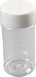 Two Plastic Spice Jars 4 Tall 3 oz flip top with 3 holes Shaker Jar