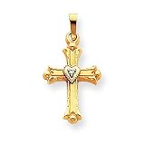 14k .01ct. Diamond Cross Pendant
