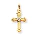 14k .01ct. Diamond Cross Pendant