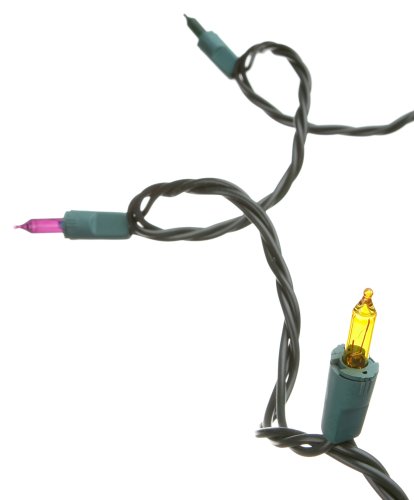 GKI Bethlehem Festive Mini Mardi Gras 50-Light Set: Purple, Green and Yellow Frost Lights