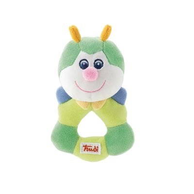 Trudi 28213 - Rassel Raupe 12 cm, gr&uuml;n Preisvergleich