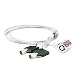 Keyed Notebook/Laptop Security Lock Steel Cable with Key (Electronics)