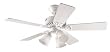 Hunter 20436 Beacon Hill Three-Light 42-Inch Five-Blade Ceiling Fan, White with Frosted Globes