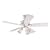 Hunter 20436 Beacon Hill Three-Light 42-Inch Five-Blade Ceiling Fan, White with Frosted Globes
