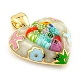 2 Tone Millacreli Heart Pendant